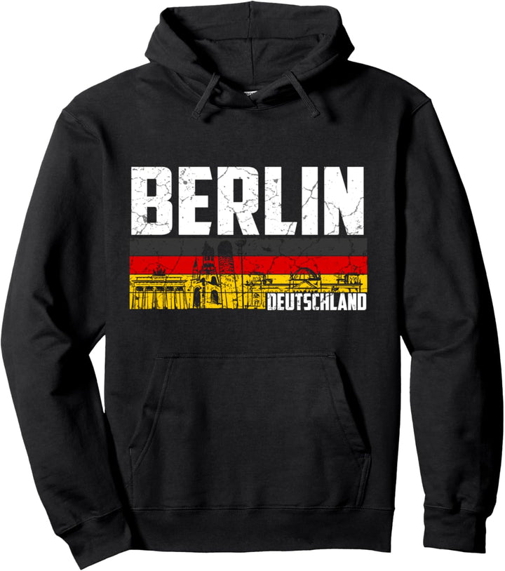 Mein Berlin Skyline Deutschland Heimat Stadt Pullover Hoodie