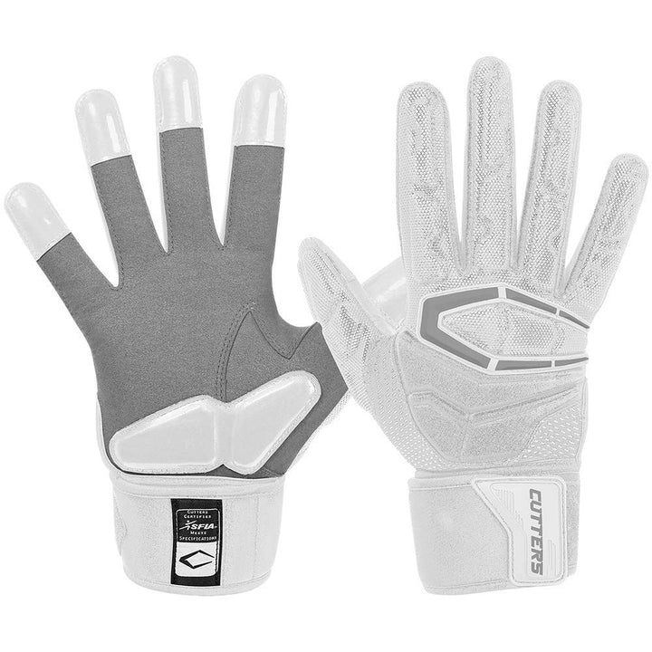 Cutters Lineman Gepolsterter Fussballhandschuh Force 3.0 Extreme Grip Fussballhandschuh, Flexible ge