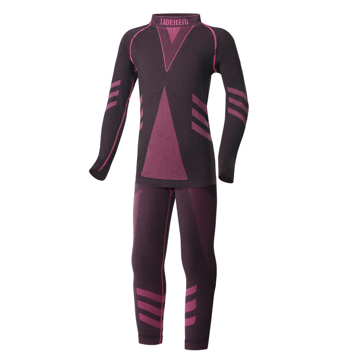 Ladeheid Skiunterwäsche Kinder Funktionsunterwäsche Set Langarm Shirt Lange Unterhose Thermoaktiv LA