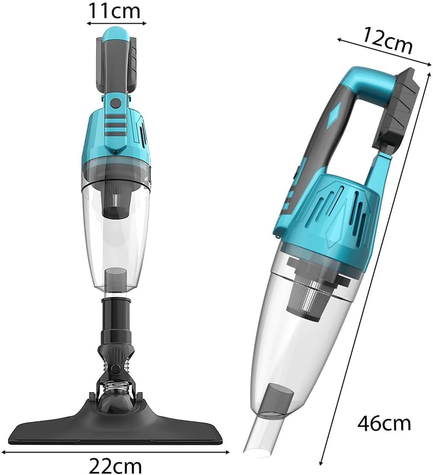 Handstaubsauger 10000Pa,Ersatz für Makita 18V Akku,Mini Handstaubsauger Auto 140W,Bürstenloser Motor