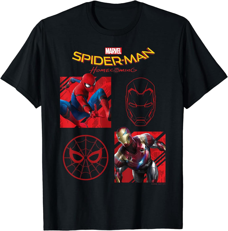 Kids Marvel Spider-Man Homecoming Iron Man Boxed Partners T-Shirt 6 White