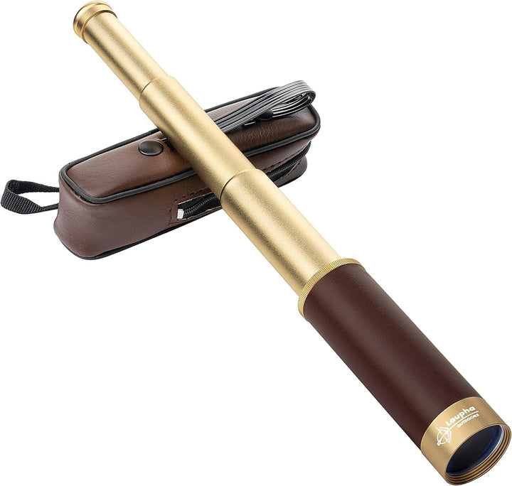 Laupha Retro Pirat Teleskop Monokular 25x30 Zoomable Vintage Kapitän Jack Spyglass BAK-4 Linse Fernr