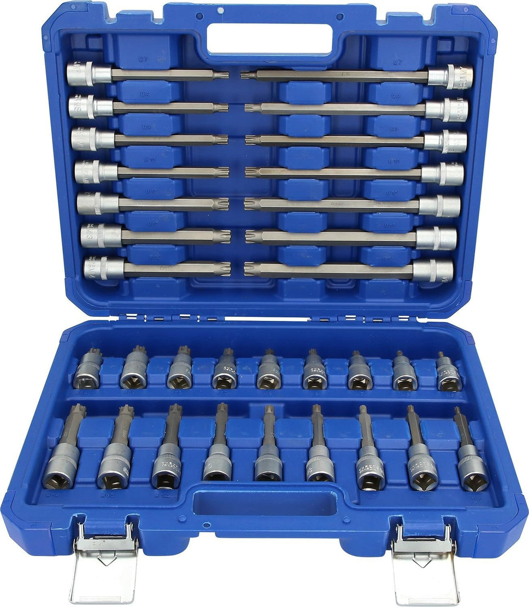 BRILLIANT TOOLS BT022032 1/2" Bit-Stecknuss-Satz, 32-tlg, RIBE Profil [Powered by KS TOOLS] 32-tlg.