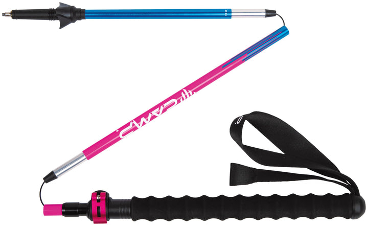 C.A.M.P. Sonic ALU W Plus, Rosa/Hellblau/Schwarz | aus Aluminium mit Griffverlängerung, Hartmetallsp