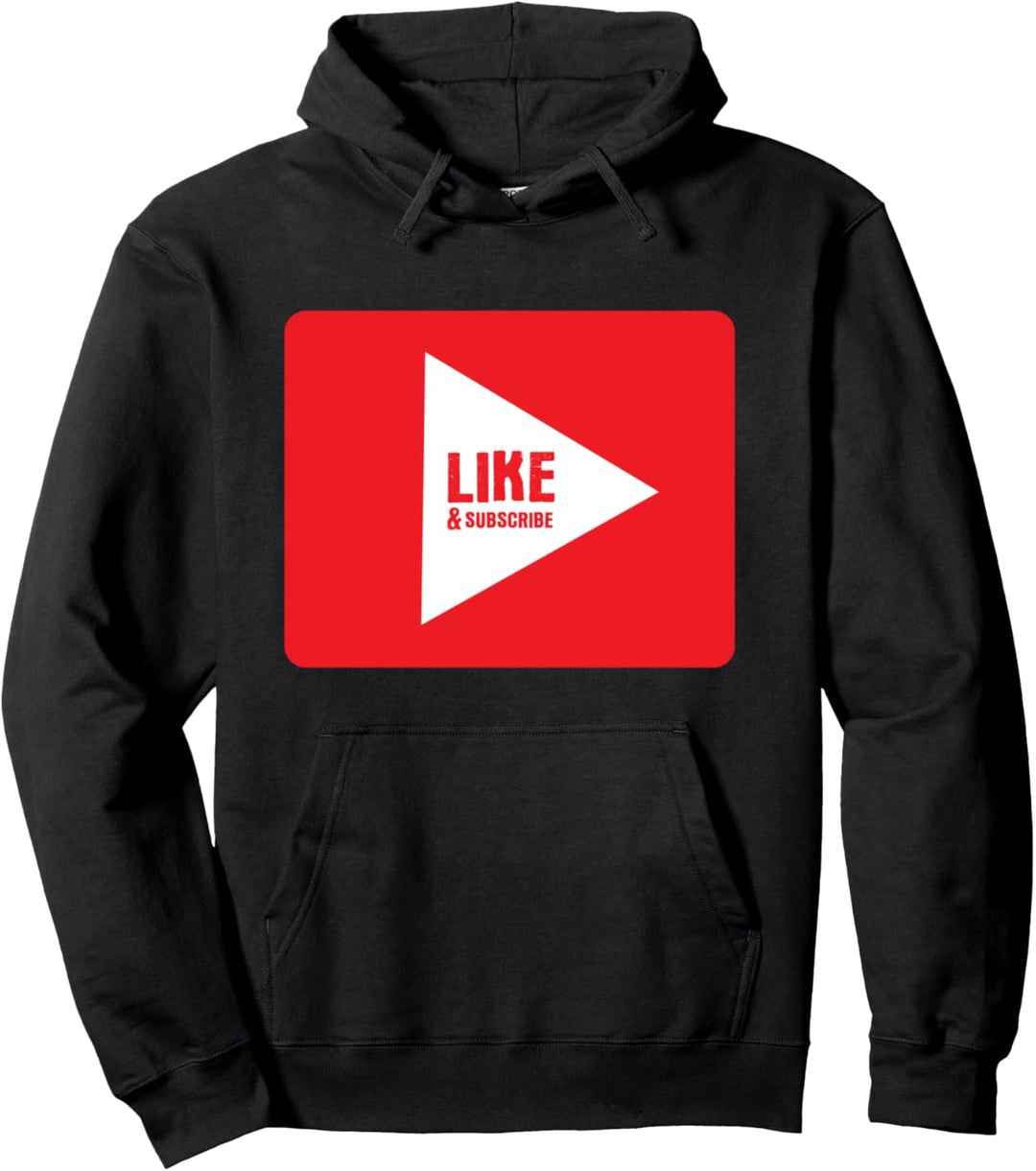 Like & Abonnieren - Vlog Sub Video Social Media Influencer Pullover Hoodie