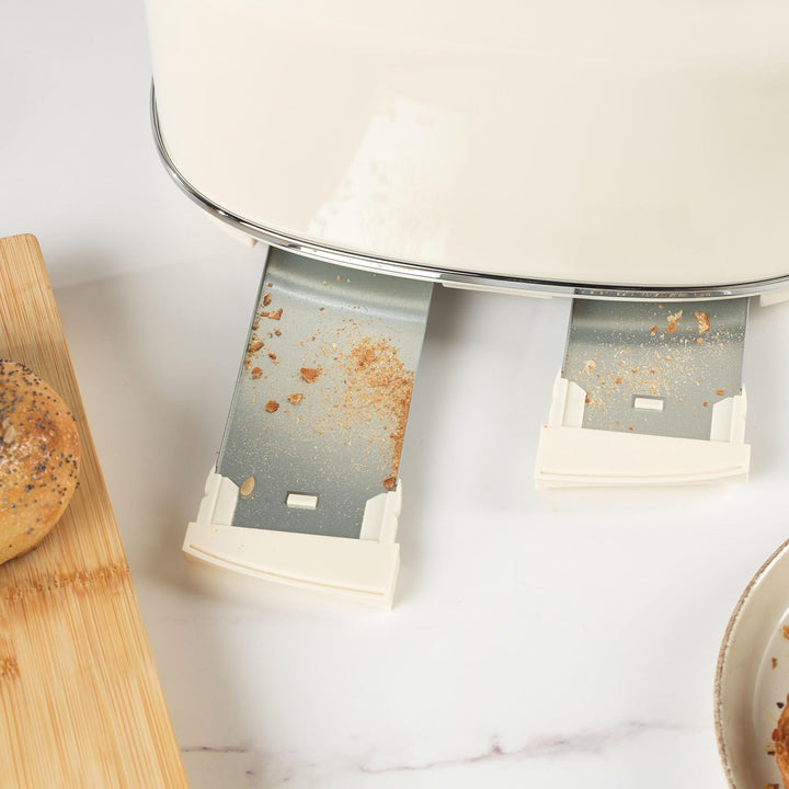 Salter Retro Toaster 4 Scheiben – Breite Schlitze, 6 Bräunungsgrad, Auftauen, Aufwärmen, Abbrechen F