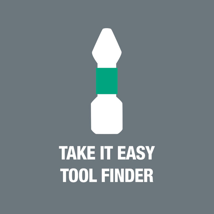 Wera Bit-Sortiment, Bit-Box 15 Impaktor TX 30, 15-teilig, 05057776001, 7.4 x 6.9 x 2 cm