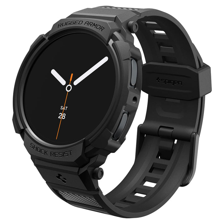 Spigen Rugged Armor Pro Hülle mit Band für Samsung Galaxy Watch 9/8 40mm | TPU-Unibody-Hülle mit Arm