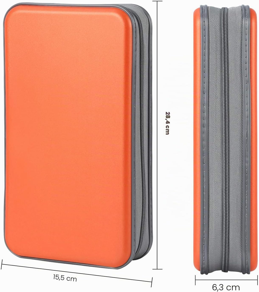 alavisxf xx CD Tasche, 96 CD/DVD Tasche Hartplastik CD Taschen Aufbewahrung Schutzhülle DVD Lagerung