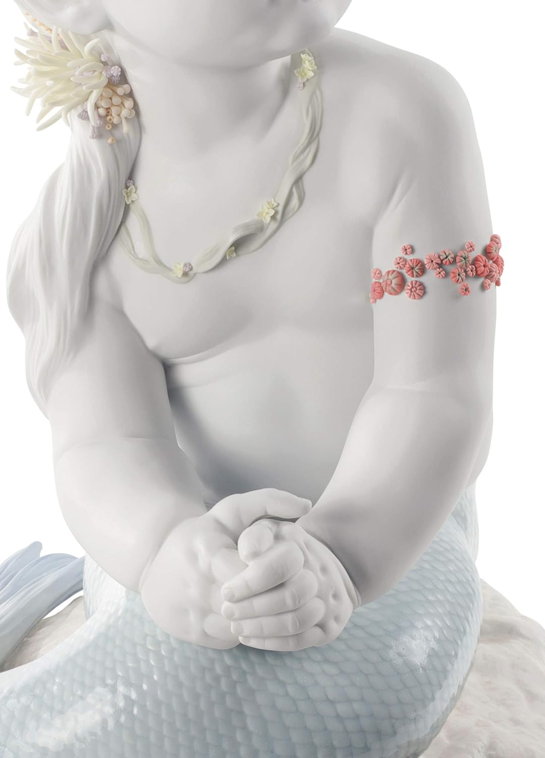 LLADRÓ Meerjungfrau-Figur Die Wellenprinzessin. Limitierte Auflage. Meerjungfrau. Porzellan.