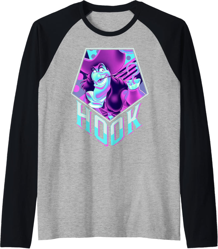 Disney Peter Pan Captain Hook Pop Art Raglan