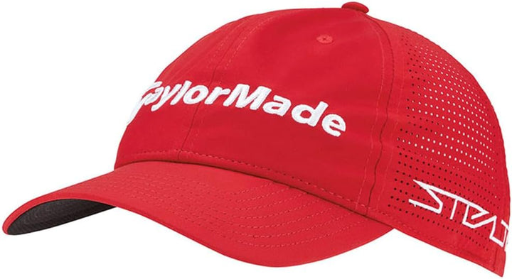TaylorMade Herren Tour Litetech Golf Cap Baseballkappe, Einheitsgrösse Rot