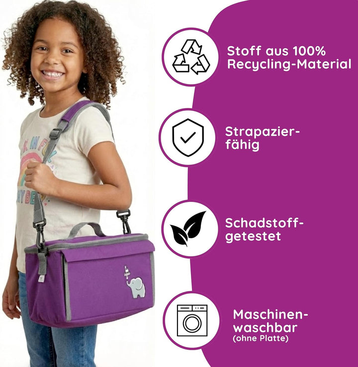 fantifant Baustein Tasche für Lego mit ausklappbarer Bauplatte kompatibel mit Lego Tasche MIT AUSTAU