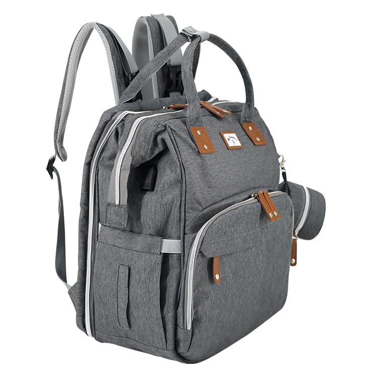 Generisch Wickeltasche Rucksack mit Wickelunterlage, wasserabweisend, mit isolierten Flaschenhaltern