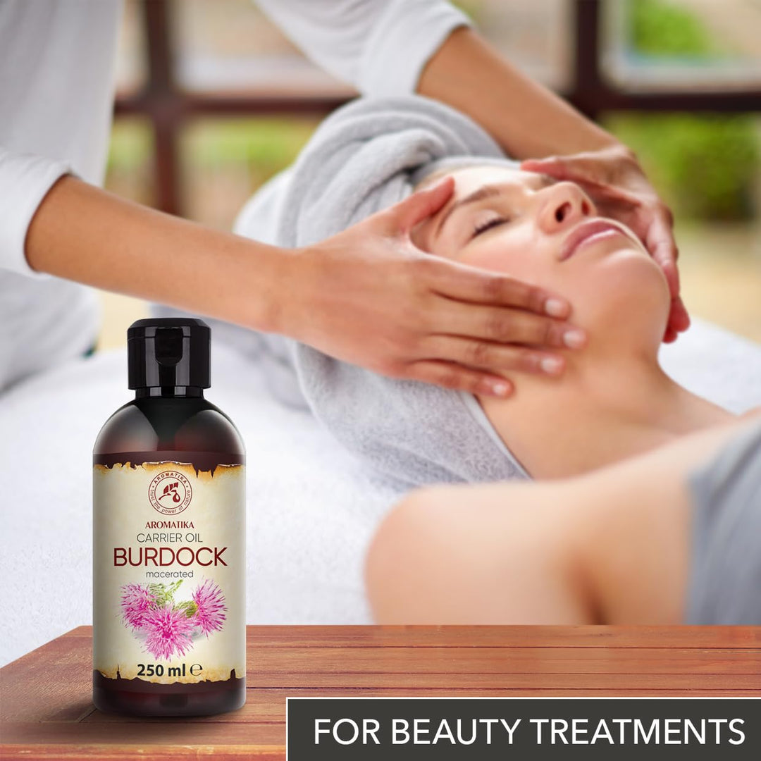 Klettenwurzelöl 250ml - Arctium Lappa Wurzel - Rein & Natürlich - Klettenöl - Natürlich Haaröl - gro
