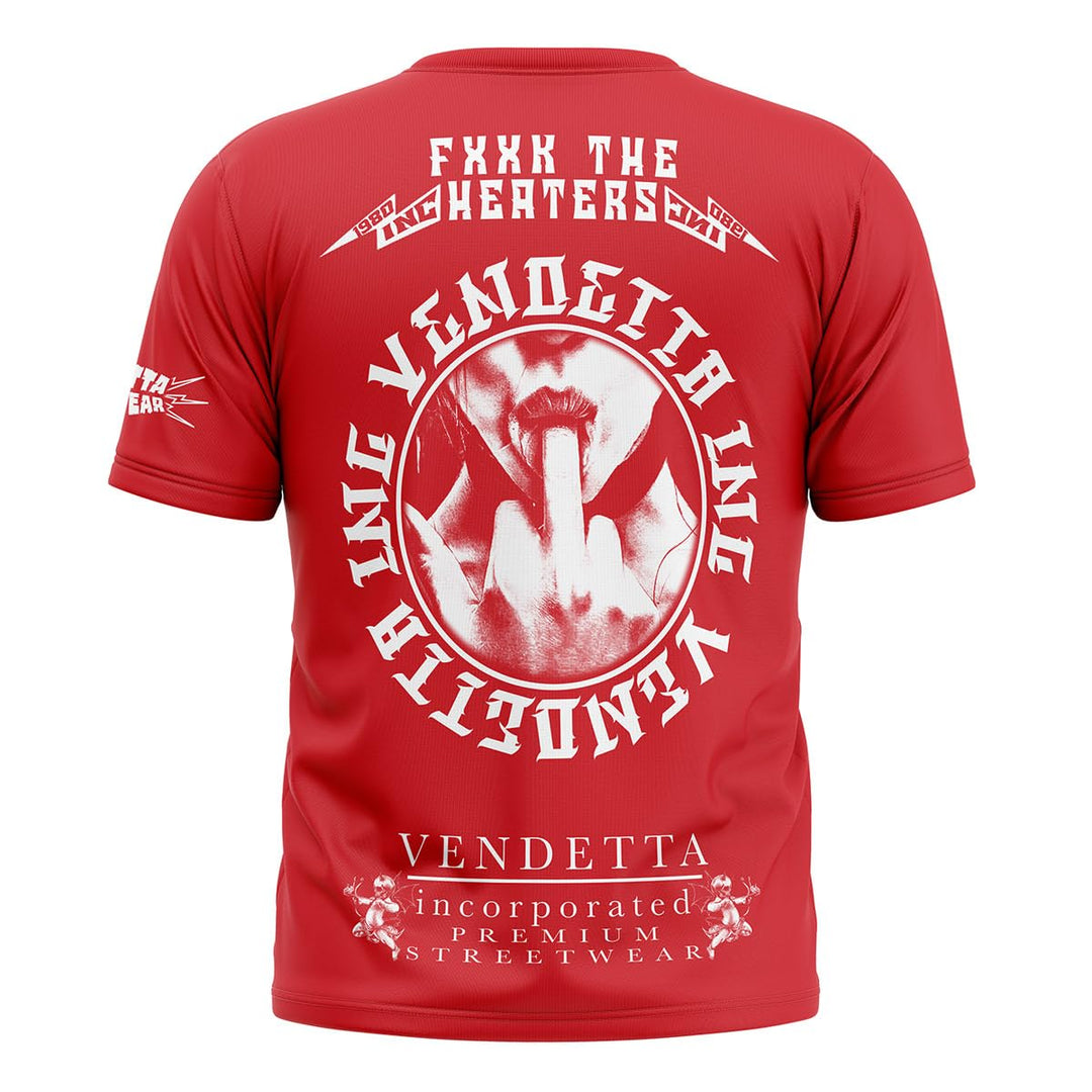 Vendetta Inc. Männer T Shirt Rundhals Baumwolle F.2.0 rot VD-1210 M Rot, M Rot