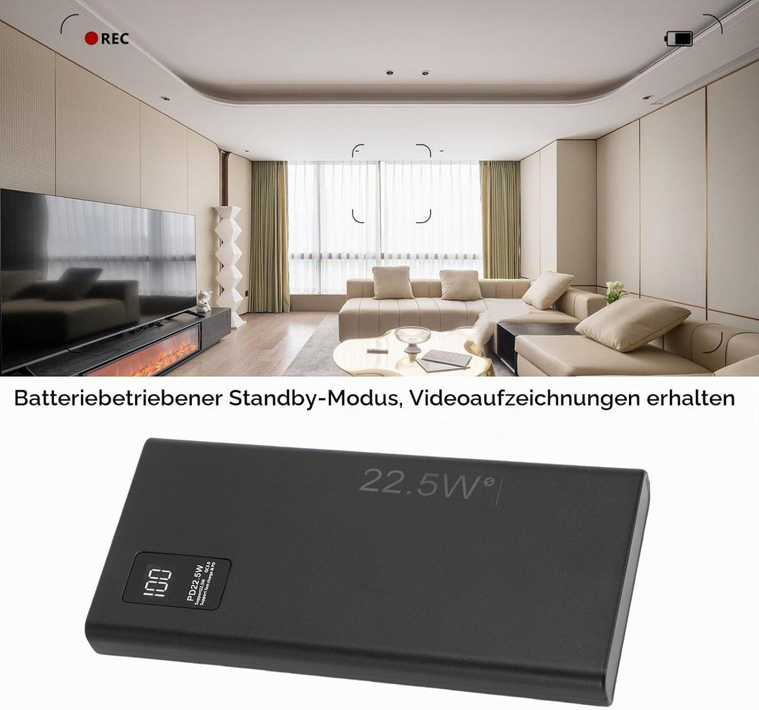 SEAFRONT Mini-USV-Batterie-Backup, 4050 MAh, Unterbrechungsfreie Stromversorgung, USB-3-A-Ausgang mi