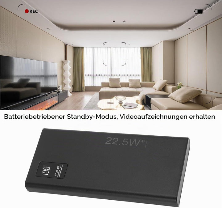 SEAFRONT Mini-USV-Batterie-Backup, 4050 MAh, Unterbrechungsfreie Stromversorgung, USB-3-A-Ausgang mi