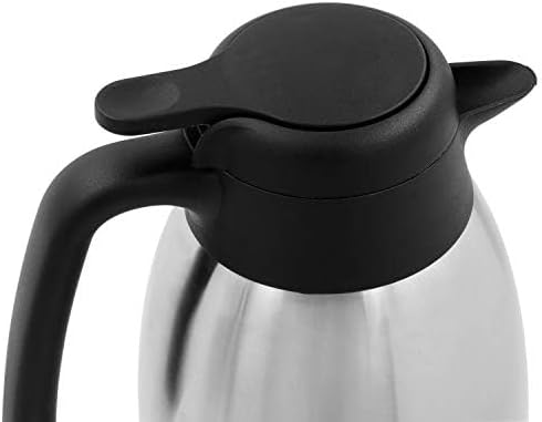 TRINKBASIS Isolierkanne – Thermoskanne aus doppelwandigem Edelstahl (1 L), 1 L