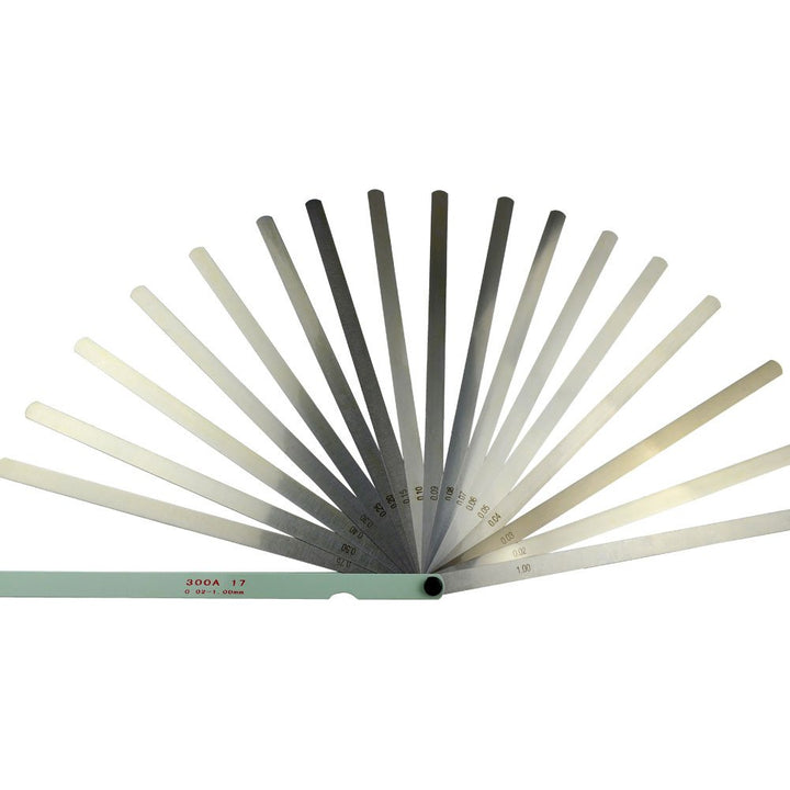 AHL 0.02-1mm Fühlerlehre Blätter 17 Blätter Fühlerlehren-Satz (300mm)