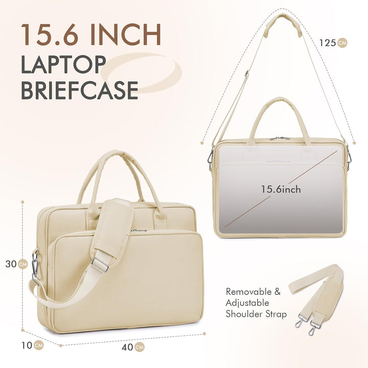 BAGZY Arbeitstasche Damen Leder Laptoptasche 14 Zoll 15,6 Zoll Gross Lehrertasche Damen Businesstasc