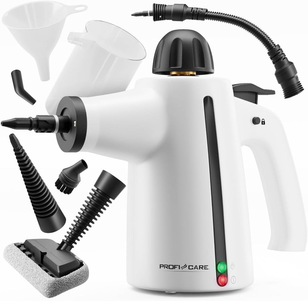 ProfiCare® Dampfreiniger Handgerät | 3,7 bar | säubert entfettet desinfiziert | 105°C | Auto, Küche,