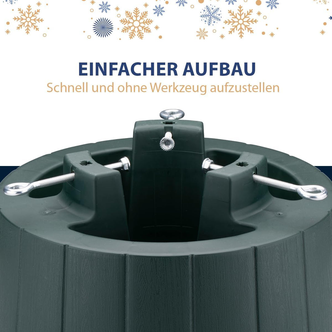 Weihnachtsbaumständer - Christbaumständer für echten Weihnachtsbaum - Tannenbaumständer für Innen -