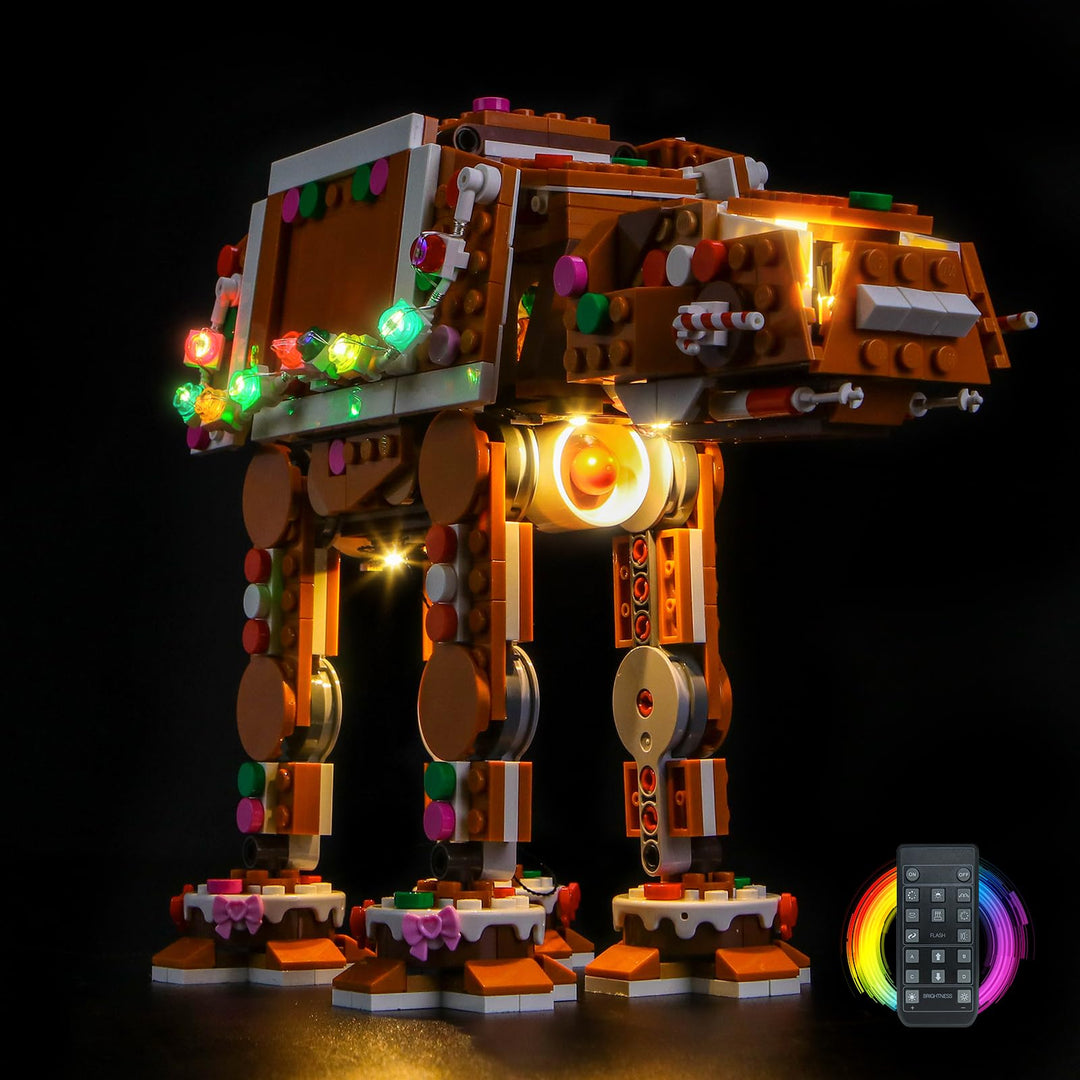 Fernbedienung Licht-Kit Kompatibel mit Lego 40806 Gingerbread at-at Walker (Kein Modell), Led Beleuc