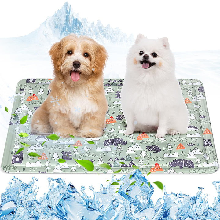Ninonly Kühlmatte Hund 50X65cm Kühlmatte für Hunde Katze Haustier Eismatte Selbstkühlende mit Ungift