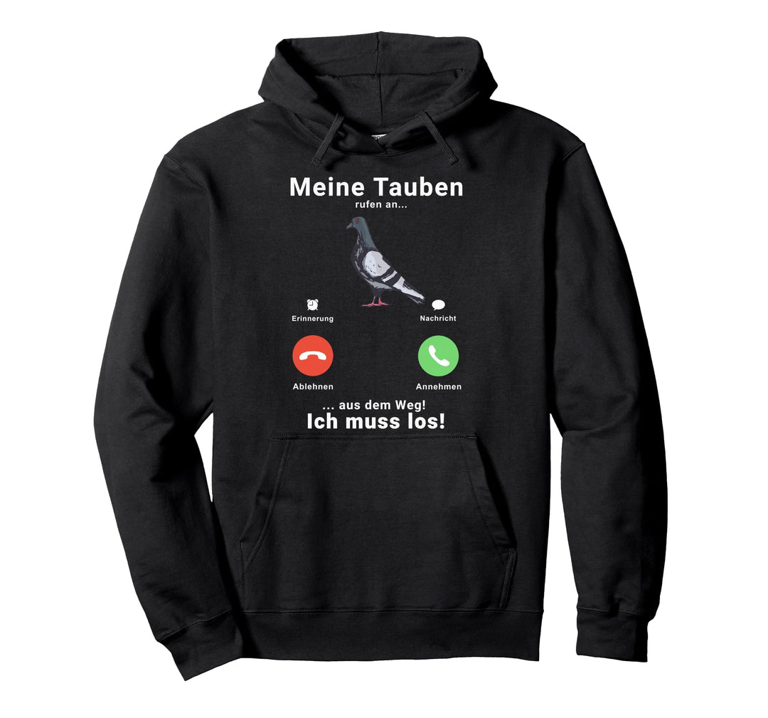 Tauben Taube Anruf Telefon Stadttaube Brieftaube Pullover Hoodie