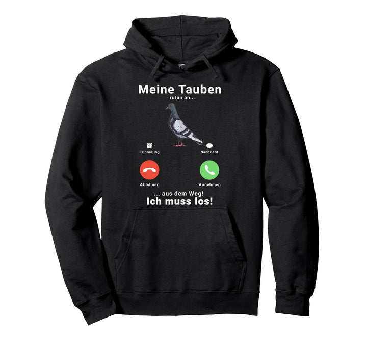 Tauben Taube Anruf Telefon Stadttaube Brieftaube Pullover Hoodie