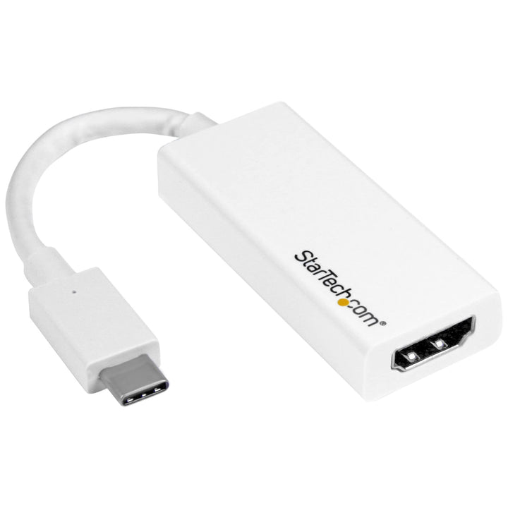 StarTech.com USB-C auf HDMI Adapter - Thunderbolt 3 kompatibel - Weiss - 4K 60Hz Weiss 4K 60Hz, Weis