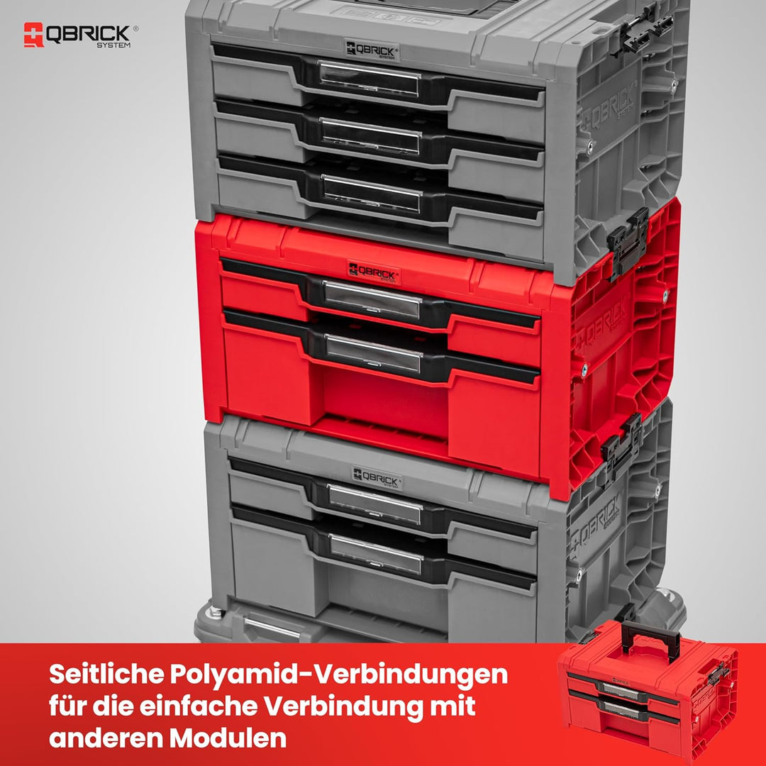 Qbrick System PRO Drawer 2 Toolbox 2.0 Expert RED ULTRA HD