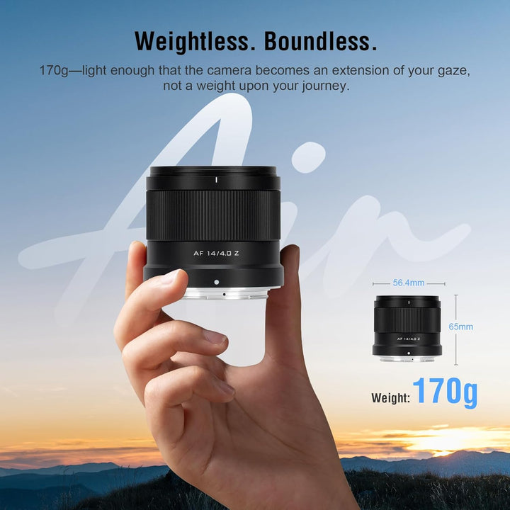 VILTROX 14mm F4.0 Air Z Mount Kamera Objektiv für Nikon Camera Lenses Vollformat Wide Angle Autofoku