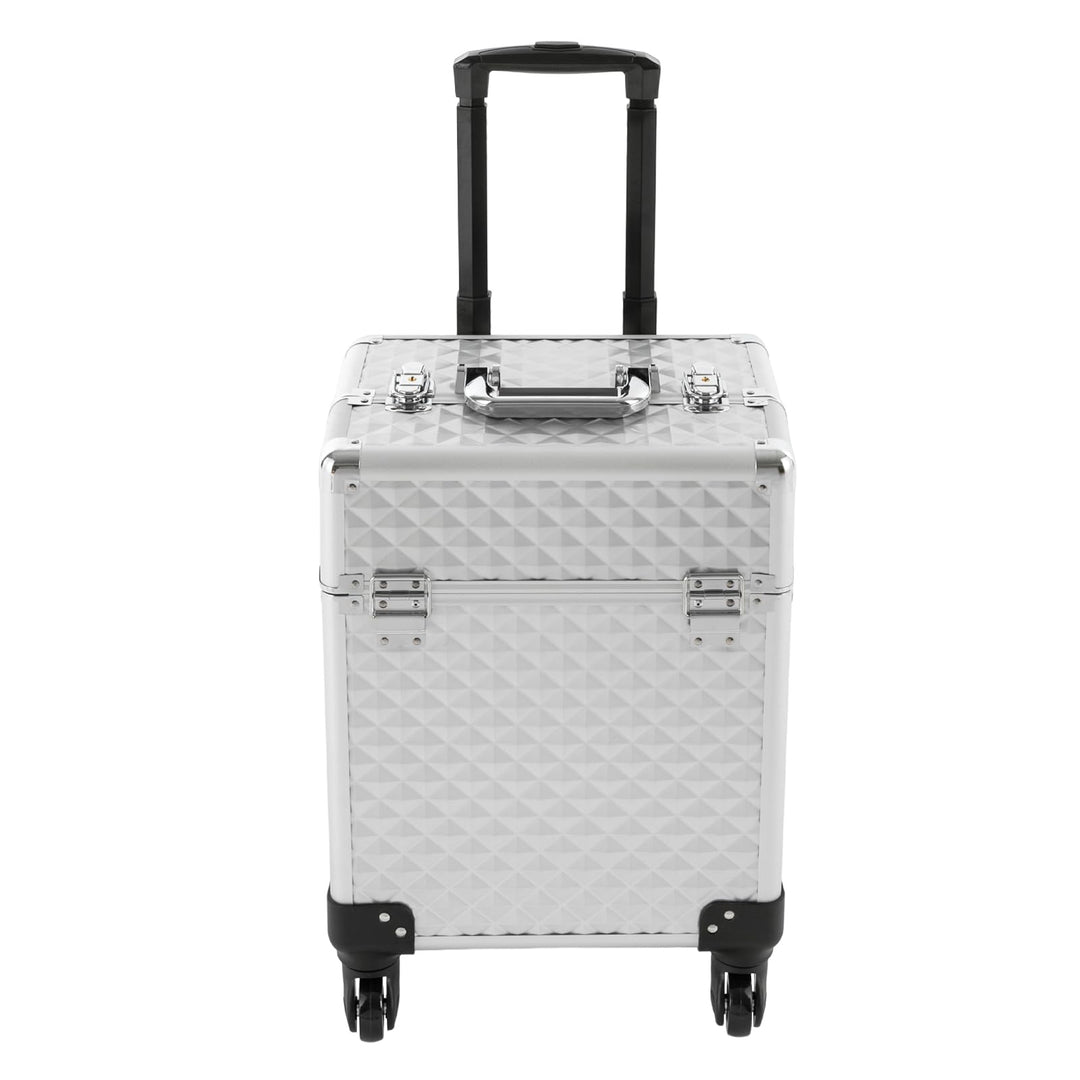 OUKANING Schminkkoffer Trolley 41L grosses Fassungsvermögen, wasserdicht und feuerfest, mit Zahlensc