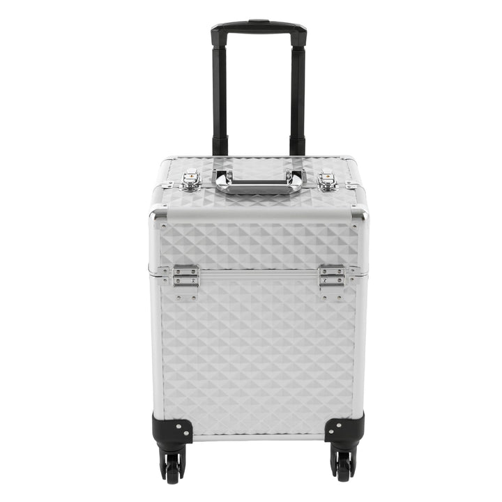 OUKANING Schminkkoffer Trolley 41L grosses Fassungsvermögen, wasserdicht und feuerfest, mit Zahlensc