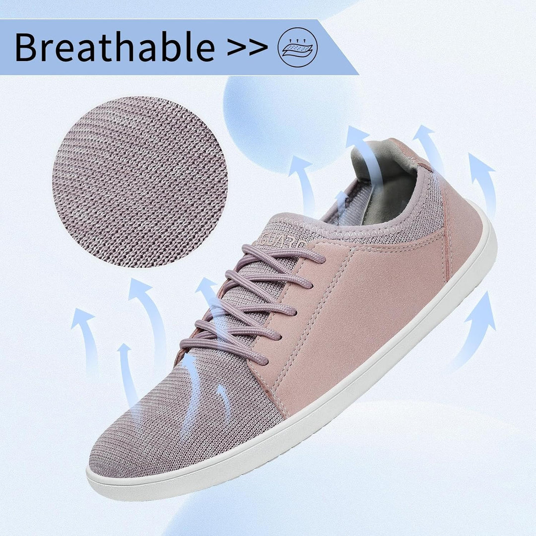 SAGUARO Unisex Barfussschuhe Free Walker Luck III-Knit Breiter Zehenbox Outdoor Walkingschuhe,Gr.36-