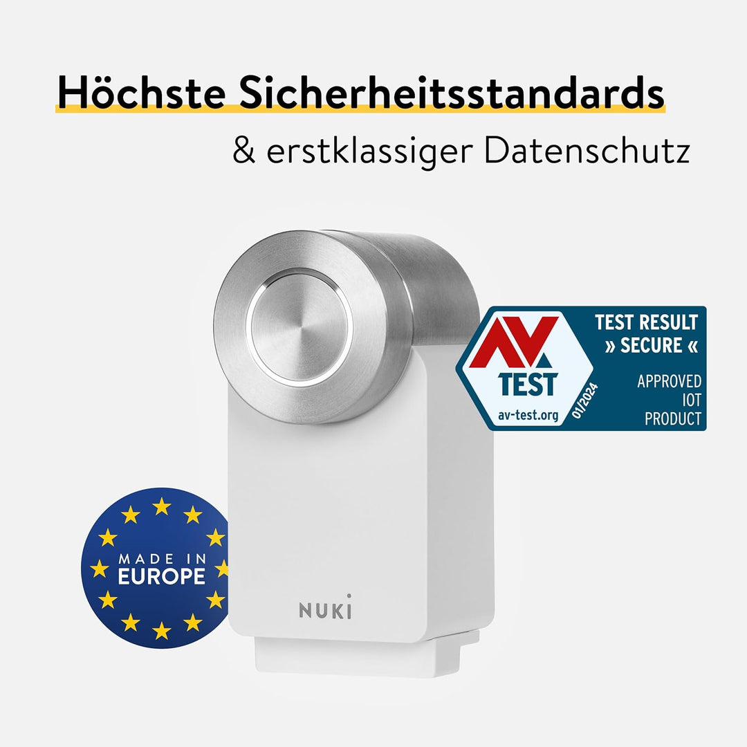 Nuki Smart Lock Pro (4. Generation), smartes Türschloss mit WLAN und Matter für Fernzugriff, elektro