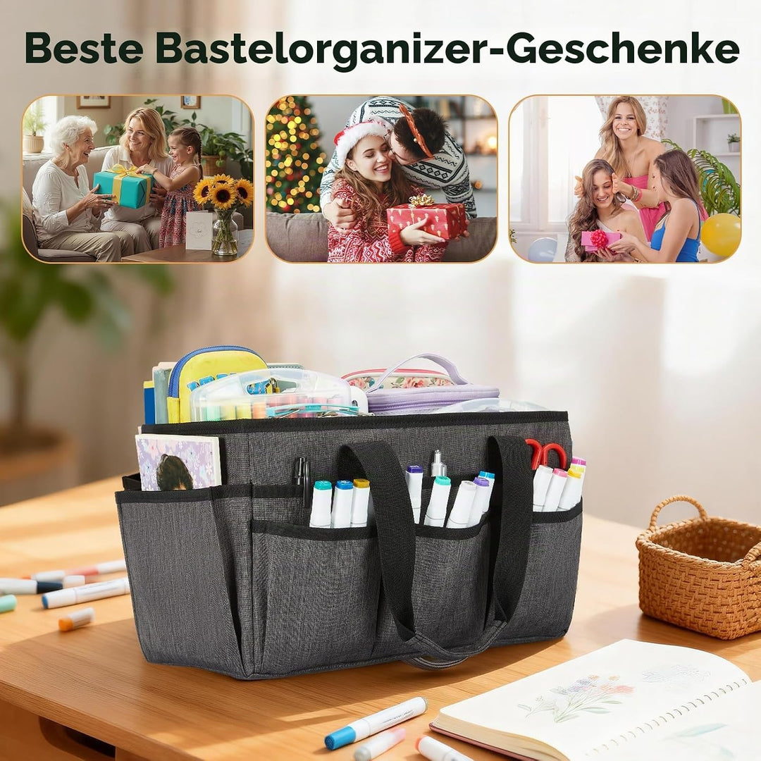 JOSIVIKY Basteltasche, Kunst-Organizer, Tragetasche, Reinigungsbedarf, Auto-Organizer für Werkzeugbe