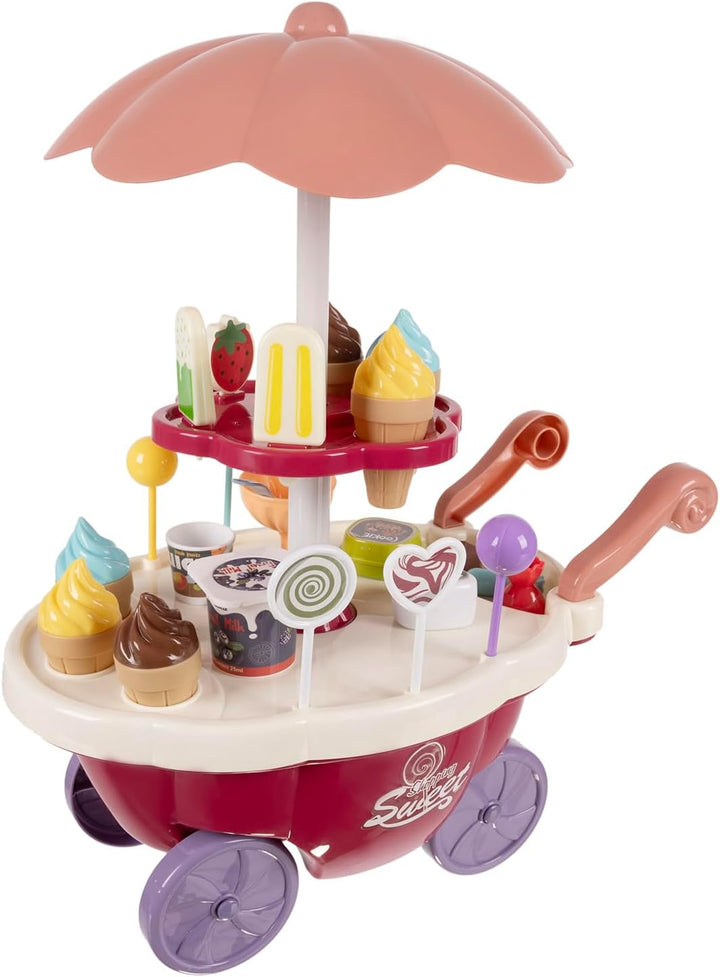 Eisdiele für Kinder Süsswarenladen Sound & Licht EIS Set Zubehör 22733