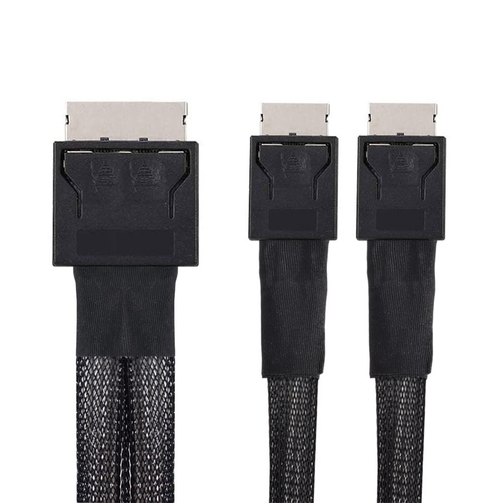 xiwai OCuLink PCIe PCI-Express SFF-8611 8X 8-Lane auf Dual SFF-8611 Oculink 4X SSD Daten Aktives Kab
