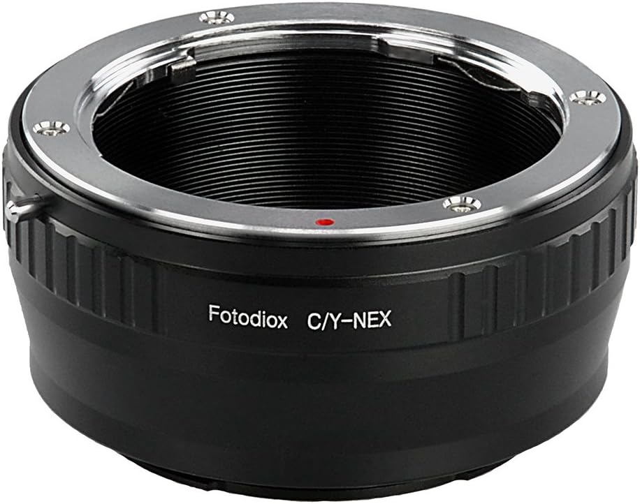 Fotodiox Lens Mount Adapter Compatible with Contax/Yashica (CY) Lenses on Sony E-Mount Cameras Conta