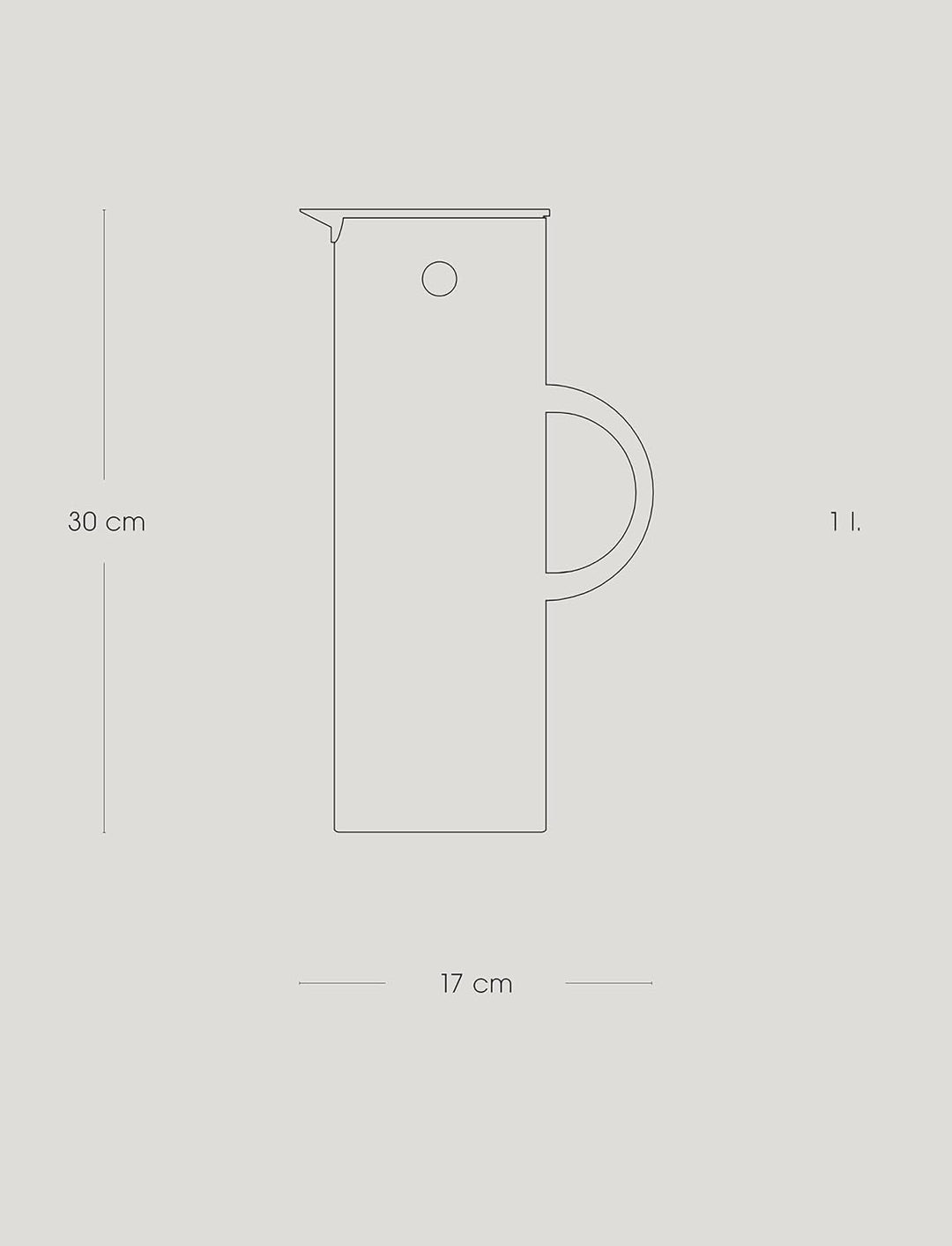 Stelton Isolierkanne EM77 - Doppelwandige Isolierkanne für heisse/kalte Getränke - Tee- & Kaffeekann