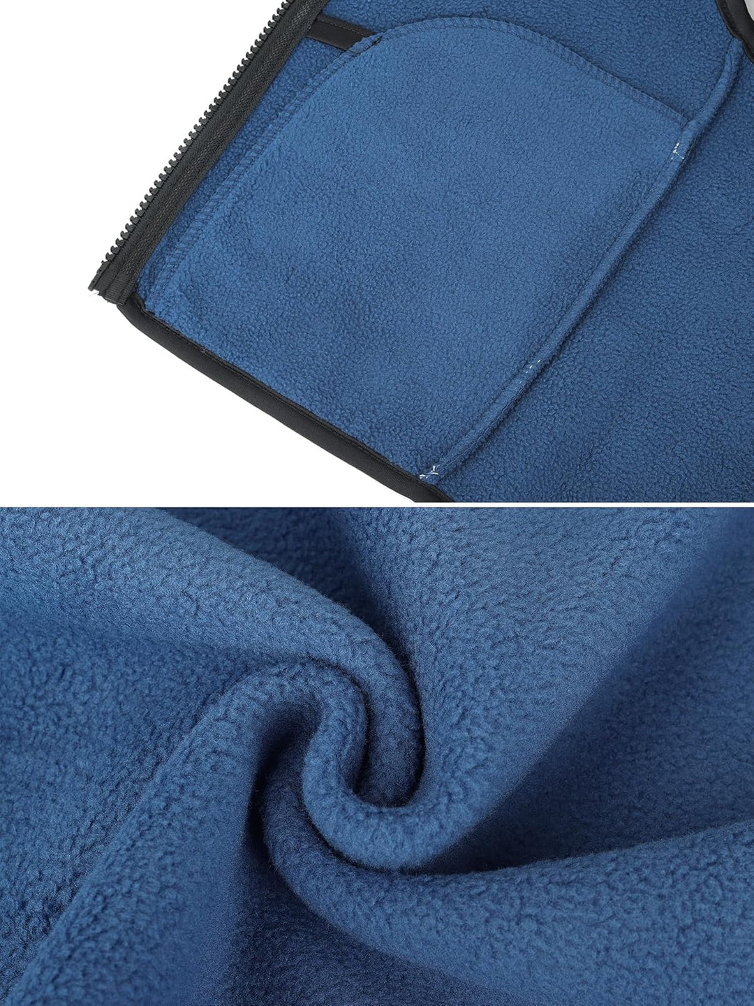 Kleinkind Kinder Fleeceweste Stehkragen Ärmellose Jacke Polar Fleece Reissverschluss Weste Solide El