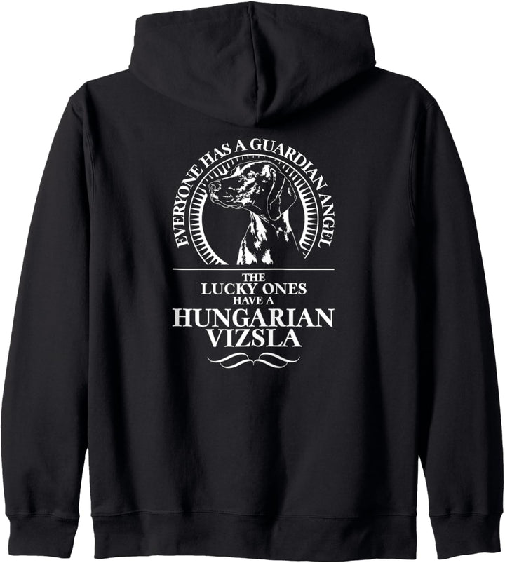 Hungarian Vizsla Guardian Angel Schutzengel Hund Hundespruch Kapuzenjacke