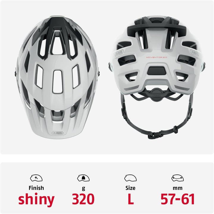 ABUS MTB-Helm Moventor 2.0 - komfortabler Fahrradhelm fürs Gelände - All-Mountain-Helm - für Damen u
