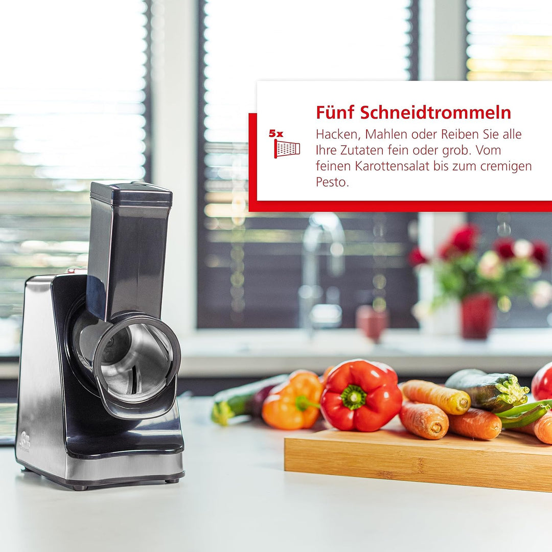 Solis Elektrischer Gemüseschneider Slice & More 8401 - Allesschneider - Spiralscheider - Multiraffel