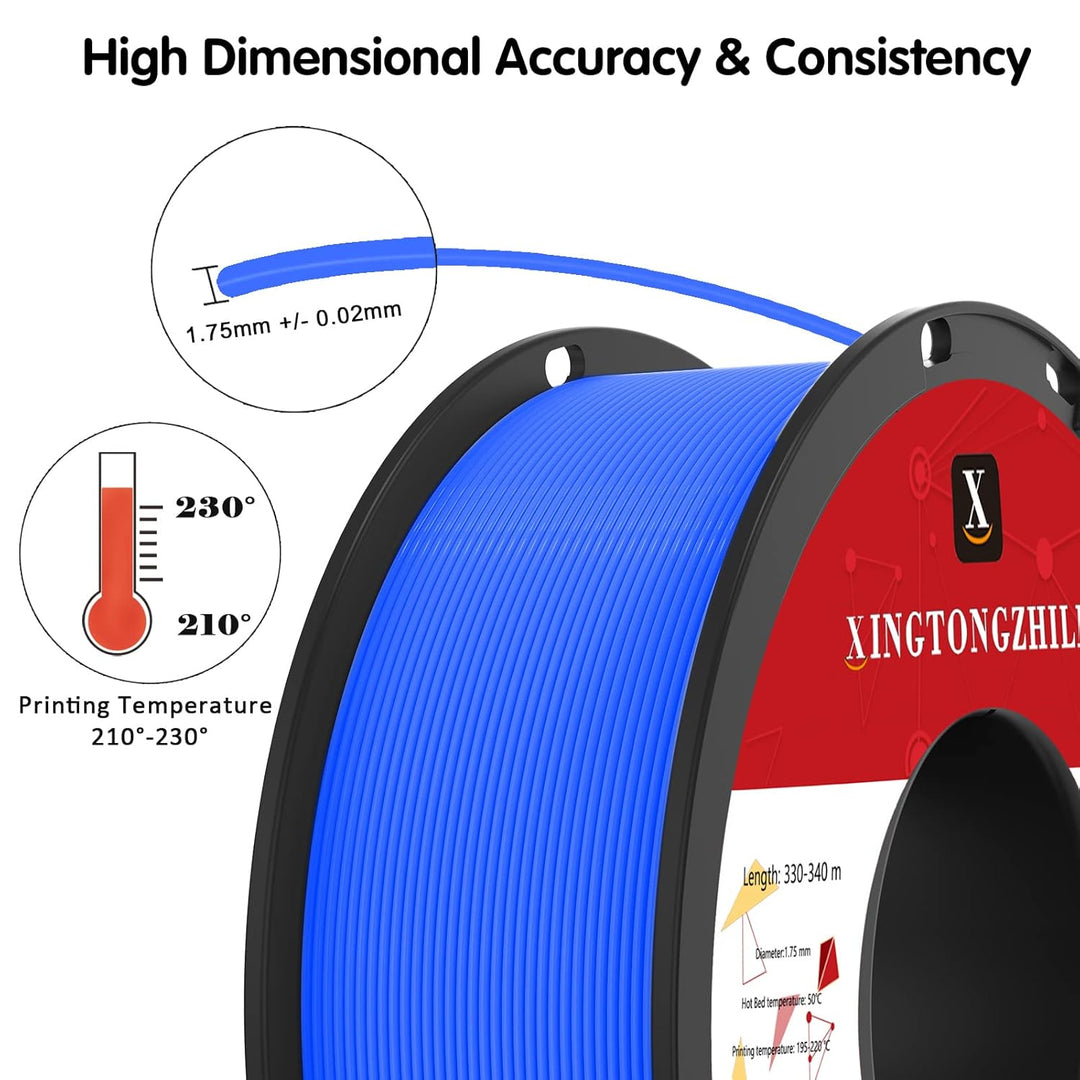 PETG+ Filament 1.75mm, PETG+ 3D Drucker Filament, Massgenauigkeit +/- 0.02mm,3D Druck Filament Mater