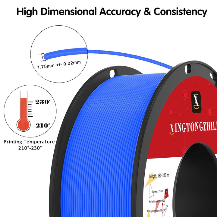 PETG+ Filament 1.75mm, PETG+ 3D Drucker Filament, Massgenauigkeit +/- 0.02mm,3D Druck Filament Mater