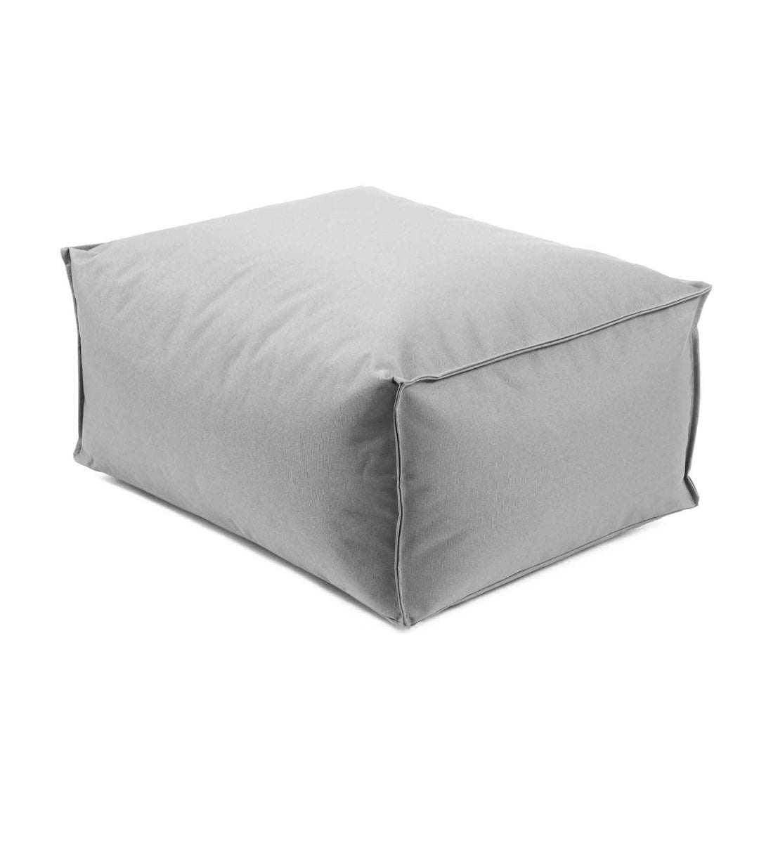 mokebo® Outdoor Pouf o. Hocker 65x55cm in Grau für Balkon &amp; Garten &